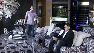 A cool dude fucks a skinny girl in a round ass in a doggy style pose: Big Tits, Milf  Brunette Porn