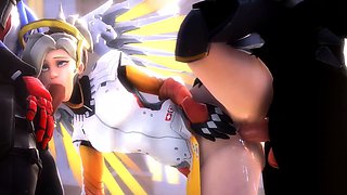 3D Animation Collection of Game Babes Fucked in 3Some