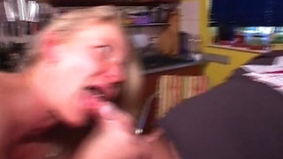 This Blonde MILF From Germany Really Likes to Get Cum on Her Tits