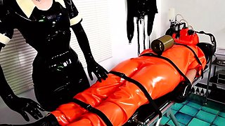 Beautiful fetish bottom actions with latex and bdsm