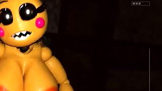 Toy Chica sucks and rides