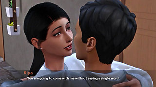 Condom Ripped And  I Cum Inside RIya 3d gameplay