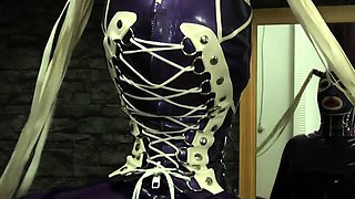 Extreme fetish latex play