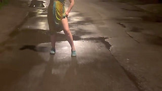 Peeing and Flashing Outdoor Compilation