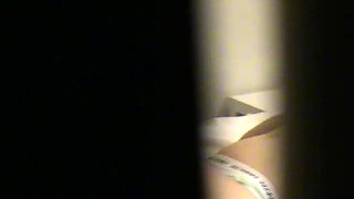 Blonde Amateur Emily Candys Caught Masturbating Behind Curtain - Hidden Camera Spy POV