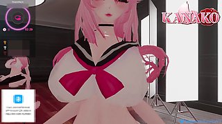 Kanako, the naughty college cat girl VTuber, moans and squirts erotically! ASMR pleasure in multiple languages!