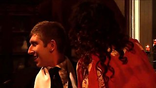 Gorgeous brunette babe fucked hardcore in the bathroom