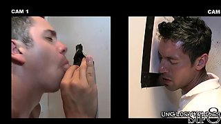 Handsome horny str8 visits gay gloryhole