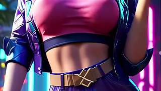 Akali's Seductive Dance (Beyonce - Partition) LOL 3D Dance