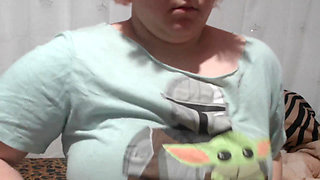 Trying on all my collars