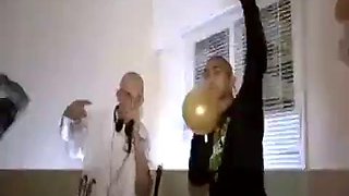 Adorable  very sexy horny blonde fucks  sucks lucky random guy s big hard cock after friend s big party: Porn