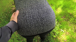 Ass whipping outdoors