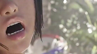 3D Skinny Asian Bikini Girl Fucked and Creampie