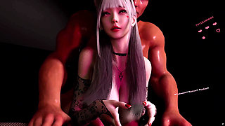 3D Cute Asian Babe Have Hardcore Blowjob Sex with BBC