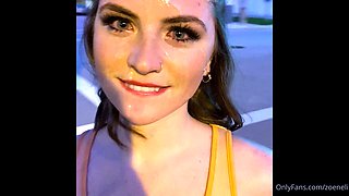 German Amateur Teen First Footjob Outdoor With Cum On Soles