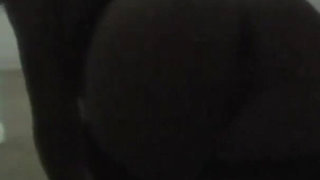 Hot MILF bangs hard on his big black cock