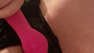 In the bathroom alone with me to satisfy my desire