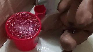 Bathroom Fuck with My 18 Year Old Servent! Huge Cumshot on Her Cute Face