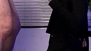 Skinny Asian secretary teen fucked by colleague at work on break