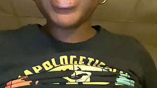 The young busty titted black girl at work sends you this naughty video for boobie tuesday!