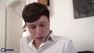 Curvy Cockhungry Granny Cresina Thanks Her Stepgrandson In A Hardcore Fucking Way