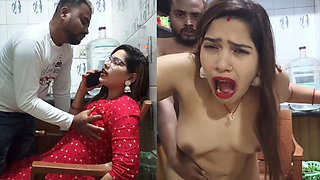 Sona Bhabhi Odia Village Girl Tight Pussy Fucking in Kitchen - Big Natural Tits Blowjob & Cumshot