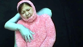 Two asian foot fetish school girl tease a cock