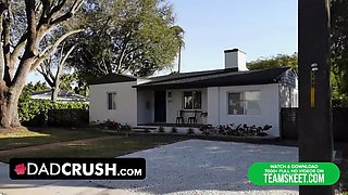 Dadcrush - wild step-father teaches his sexy daughter-in-law a lesson she will never leave behind
