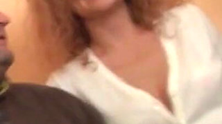 Sexy red hair babe loves the cock