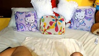 Big-Titted Camgirl Rides Her Dildo Machine