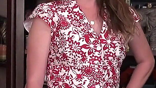 Hot American Housewife Olivia Johnson Plays with Her Hairy Pussy