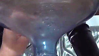 Two Horny MILF"s Spit and Piss in Their New Toilet