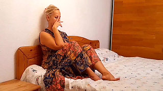 Amateur Blonde Mature Wife Enjoys Oral Sex