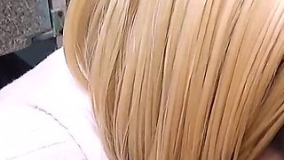 Pressuring Step Sister for Kinky Wet Pussy Fucking, Point of View Blowjob on Restroom Toilet, Debauched Taboo Sex in Pink Dress