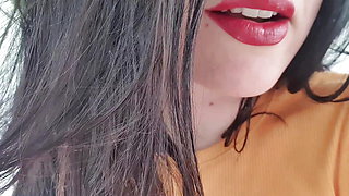 Creamy facesitting POV, get closer and stick your tongue