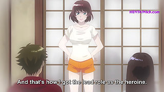 Drenched with Pleasure in the Cinema:I Couldn't Resist His Fingers Sliding Inside Me(Hentai)