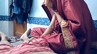 Deep face fuck with hot Indian bahu and her father-in-law, pure taboo action