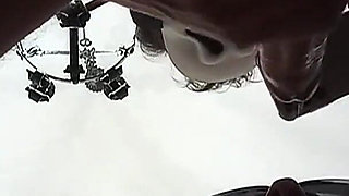 MILF Gives a Quick Blowjob with a Cum Explosion in Her Mouth