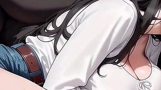 A Hawt Car Blowjob - Ntr'd by My Friend - Nts Route #23 an Ai Animated Sex Game