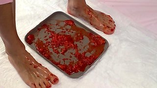 I Trample Strawberries with My Feet and Pee in Them