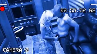 Hidden camera shows cheating blonde wife having se