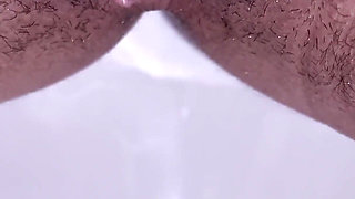 Morning Yellow Pissing Compilation in Toilet! Hairy Unshaven Pussy! Female POV!