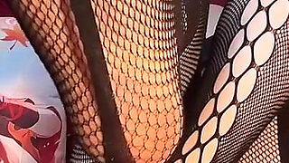 Teenager in Stockings Fucks Pussy to Froth, Footfetish