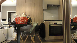 All natural big tits big ass amazingly beautiful college girl comes for a Halloween Costumes try on haul turns out it was porn