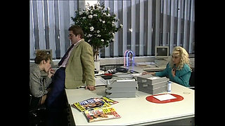 In the Office the Boss Catches Me