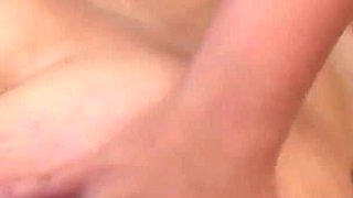 Busty blonde fucked at home