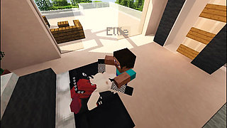 The goth girl can't control herself and fucks me sensually / Minecraft Jenny Mod