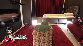 Two Hot Halloween Sluts Make a Big Dick Guy Comes Like a Fountain in Halloween Costumes Before the Party