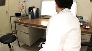Bodacious Asian nurses in uniform feed their hunger for cock