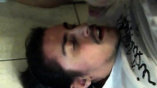 Wanking, selfsucking and getting cum load in mouth
